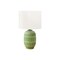 Monarch Specialties Lighting, 22"h, Table Lamp, Green Ceramic, Ivory / Cream Shade, Contemporary, Modern I 9877 - alternate 1