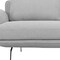 Homeroots Contempo Retro 78in Light Gray Loveseat 480890 - alternate 8