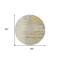 Homeroots 8' Gold Gray And Beige Round Abstract Washable Indoor Outdoor Area Rug 601208 - alternate 8