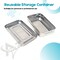 A2Z Scilab Stainless Steel Medical Instrument Box Organizer Storage Tray w/ Lid - 8Lx5Wx2H A2Z-ZR1147 - alternate 4