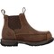 Georgia Boot Athens 360 Moc-Toe Chelsea Waterproof Nano Composite Toe Work Boot, Brown, Size 8 GB00740 - alternate 4