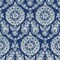 Chesapeake Helm Damask Navy Floral Medallion Wallpaper 4071-71018 - alternate 1