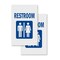 Signmission Restroom, Vinyl Decals Only 24 Inch x 36 Inch, Vinyl Decal, 2PK DSB-2436-2PACK-Restroom - alternate 1