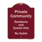 Signmission Burgundy, 18 Inch x 24 Inch, Heavy Gauge Aluminum A-DES-BU-1824-9933 - alternate 1
