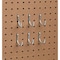 Unbranded 1-1/2'' Curved Pegboard Hook, 6-Count 216097 - alternate 3