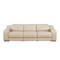 Homeroots 103" Beige Italian Leather Reclining USB Sofa 632879 - alternate 1