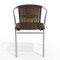 Flash Furniture Contemporary Restaurant Stack Chair, Aluminum and Dark Brown Seat, Tan Back, 21.75 W 22" L 29 H TLH-020-GG - alternate 15