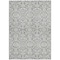 Homeroots 9' X 12' Gray And Ivory Damask Washable Indoor Outdoor Area Rug 595155 - alternate 8