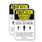 Signmission Attention Supermarket Customers Practice Social Distanc, 18'' X 24'', Heavy Gauge Aluminum, 2PK A-1824-2PACK-25373 - alternate 1