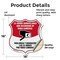 Signmission Bilingual 24 Hour Surveillance Shield Si, 18 Inch X 18 Inch, Vinyl Decal SHI-D-18-363 - alternate 5