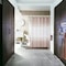 Homeroots Taupe Striped Single Shower Curtain 484055 - alternate 4