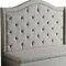 Homeroots 54" Beige Fabric Settee With Chocolate Legs 285685 - alternate 3