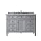 James Martin Vanities Brittany 48in Single Vanity, Urban Gray w/ 3 CM Victorian Silver Silestone Top 650-V48-UGR-FVSL - alternate 1