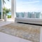 Homeroots 9' X 12' Terra Cotta Silver And Charcoal Oriental Washable Indoor Outdoor Area Rug 588850 - alternate 5
