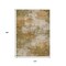Homeroots 10' X 14' Copper And Ivory Abstract Washable Indoor Outdoor Area Rug 630626 - alternate 4
