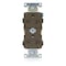 Leviton Plugs&Rcptcls, 20A, 250VAC, Brn, Plyprpyln 5822 - alternate 1