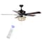 Jonathan Y Erin 52" 3-Light Rustic Farmhouse Iron/Wood Bead Mobile-App/Remote-Controlled LED Ceiling Fan, Black/ JYL9618B - alternate 11