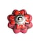 Homeroots Set of Eight Red Pink And Green Floral Ceramic Drawer Pull Knobs, 8PK 321690 - alternate 1
