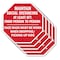 Signmission Maintain Social Distancing At Least, 10 inch X 10 inch, Aluminum Metal Signs, 5PK OC-A-5Pack-10-200 - alternate 1
