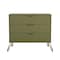 Manhattan Comfort Rockefeller 35" Dresser in Olive Green, 3-Drawer 103GMC9 - alternate 3