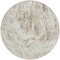 Homeroots 8' Taupe And Ivory Round Abstract Washable Indoor Outdoor Area Rug 614313 - alternate 6