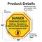 Signmission Danger Confined Space Special Train, 10 inch X 10 inch, Vinyl Decal, 2PK OC-D-2PACK-10-44 - alternate 4