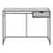 Homeroots 42" Gray and Dark Gray Computer Desk 376543 - alternate 8