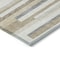 Homeroots 3' X 5' Ivory Beige And Taupe Striped Washable Indoor Outdoor Area Rug 613284 - alternate 9