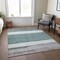 Homeroots 8' X 10' Teal Blue Off White And Gray Abstract Washable Indoor Outdoor Area Rug 615299 - alternate 7