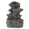 Pure Garden Tabletop Waterfall Fountain, Gray 50-206 - alternate 9