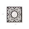 Homeroots 24" Brown Circle In Square Vintage Style Framed Accent Mirror 274576 - alternate 6