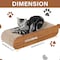 Simple Deluxe Cat Scratcher, Cardboard Lounge Bed, Bone Shape Design, Recyclable Corrugated Scratching Pad, Stabl PTFURNSCRATPADBONE02WOOD - alternate 6