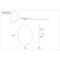 Gatco Flush Mount EZ Hanging 27.5" Framed Oval Mirror, Chrome 1820 - alternate 6