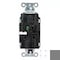 Hubbell Wiring Device-Kellems Straight Blade Receptacle, 5-20R, 20 A, 125V AC, 2 Pole, 3 Wire, Surface Mount, Grounded DR20STLA - alternate 3