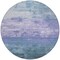 Homeroots 8' Denim Blue And Sky Blue Round Striped Washable Indoor Outdoor Area Rug 610879 - alternate 5