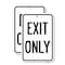 Signmission Parking Lot Sign Exit Only, 18'' X 24'' 2 Signs, Heavy Gauge Aluminum, 2PK A-1824-2PACK-23423 - alternate 1