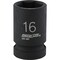 Channellock 1/2'' Drive 16 mm 6-Point Shallow Metric Impact Socket 302887 - alternate 1
