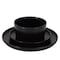 Elama Josh 18 Piece Stoneware Dinnerware Set in Matte Black 750123181M - alternate 7