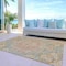 Homeroots 5' X 8' Brown Floral Medallion Washable Indoor Outdoor Area Rug 607837 - alternate 7