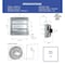 Iliving 12" Wall Mounted Variable Speed Exhaust Fan, 65 Watts, 960 CFM, 1400 SQF Coverage Area ILG8SF12V - alternate 4