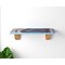 Homeroots 36" Blue And Natural Wood Agate Pattern Wall Mount Accent Shelf 634523 - alternate 1