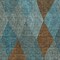Homeroots 9' X 12' Teal Blue Aqua And Brown Argyle Washable Indoor Outdoor Area Rug 613739 - alternate 7