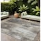 Homeroots 8' X 10' Taupe And Gray Abstract Washable Indoor Outdoor Area Rug 563616 - alternate 1