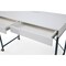 Homeroots 43" White and Navy Blue Writing Desk With Two Drawers 543791 - alternate 2
