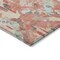 Homeroots 5' X 8' Coral And Orange Geometric Washable Indoor Outdoor Area Rug 609131 - alternate 9