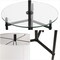 Jonathan Y Chuck 59 in. Modern Minimalist Metal and Tempered Glass LED 2-in-1 Space-Saving Tray Table and Floor JYL3059C - alternate 5