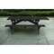 Homeroots 94" Charcoal Solid Wood Outdoor Picnic Table 525017 - alternate 1