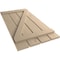 Ekena Millwork Rustic Four Board Spaced Board-n-Batten Knotty Pine Faux Wood Shutters w/Z-Board, 23 1/2W x 38H, PR SHUBSZ23X38KPPR - alternate 11