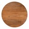Homeroots 56" Brown Solid Wood Ribbed Texture Pedestal Base Round Dining Table 572214 - alternate 7