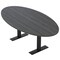 Skutchi Designs 4 Person Conference Table With Power Unit | 7' Oval Table | Harmony Series HAR-OVL-48X84-T.BK-WA7949-NA - alternate 1